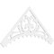 Ekena Millwork Pitch Genova Architectural Grade PVC Gable Pediment, 72"W x 33"H x 1"P (11/12) GPP072X033X100GEN - alternate 1